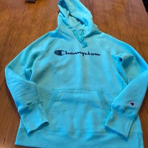 NWOT Light blue/Green Champion sweatshirt hoodie